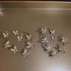 Trendy Diamond Butterfly Clip-On Earrings: Fashionable Non-Piercing Ear Hooks with Celebrity-Inspired Charm