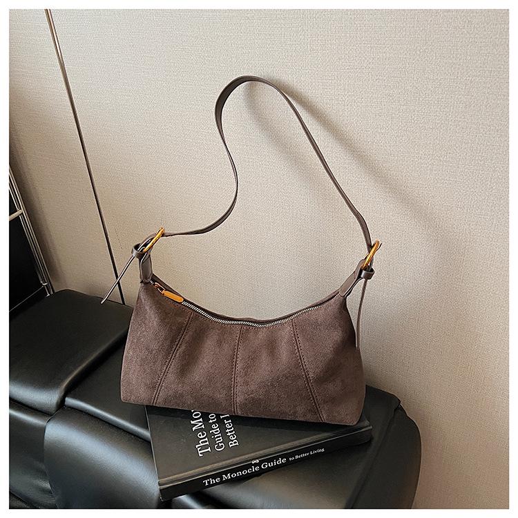 Französischer Chic Damen Herbst Schultertasche mit großem Fassungsvermögen