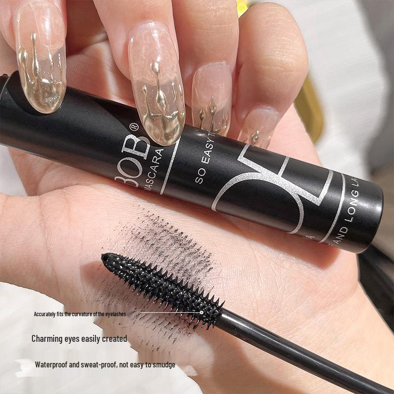 BOB Waterproof Mascara: Fine Comb, Sweatproof, Smudge-Proof, Long-lasting, Lengthening & Curling, with Root-to-Tip Definition