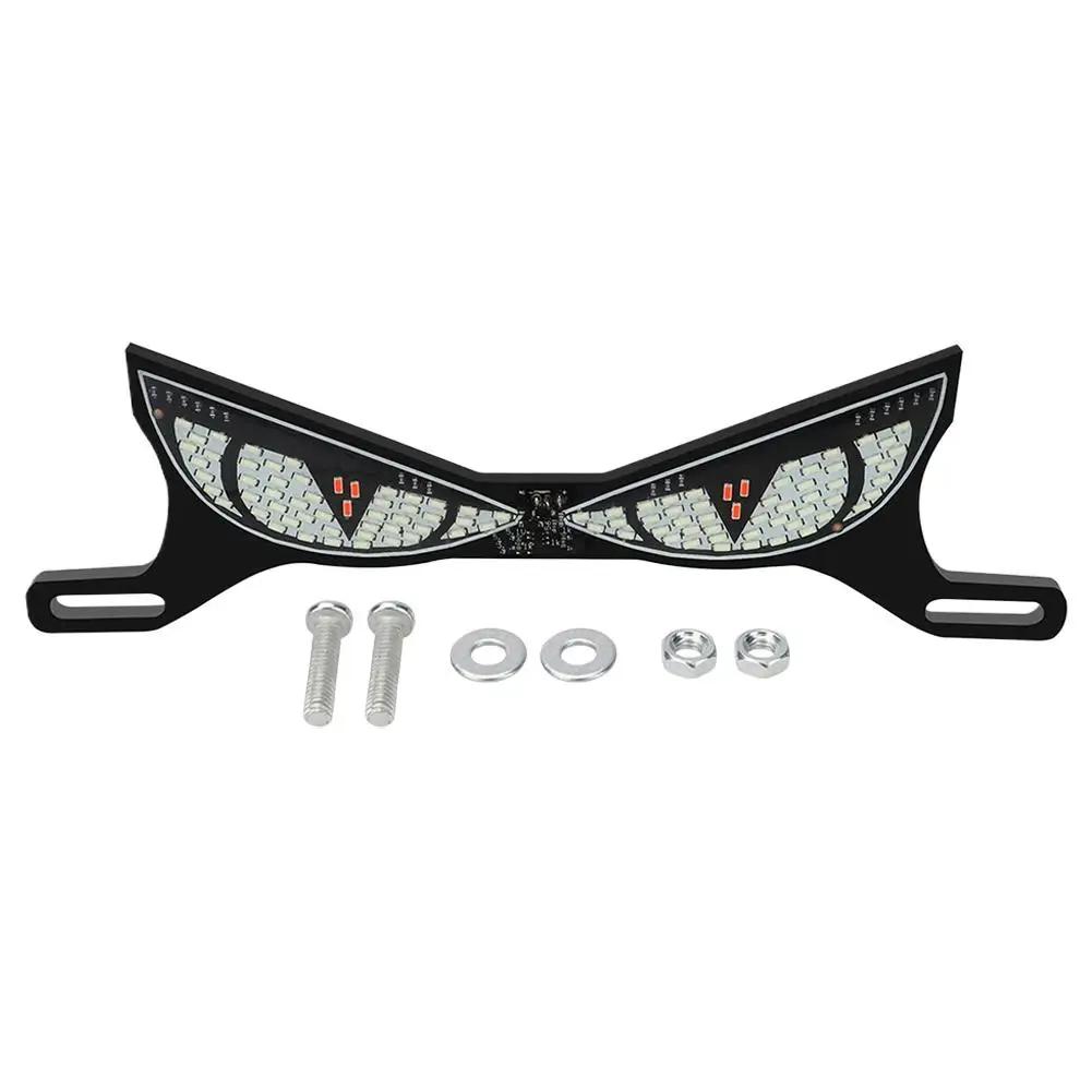 Motorcycle LED Flash Brake Light Dual Color Flashing Tail Decoration Signal Plate Light 12V Light License Turn Motorcycle L S1Z4