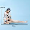 Hot Anime One Piece Figures Boa Hancock Sitting Posture Swimsuit Luffy Instant Noodles Car Decoration PVC Model Doll Toy