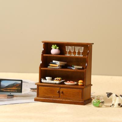 1/12 Puppenhaus Lagerschrank Schließfach Vitrine Puppenhaus Wohnzimmer Arbeitszimmer Dekoration Puppenhaus Möbel Zubehör