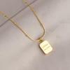 Gold Titanium Steel Clavicle Necklace For Women Light Luxury Versatile Fashion Jewelry