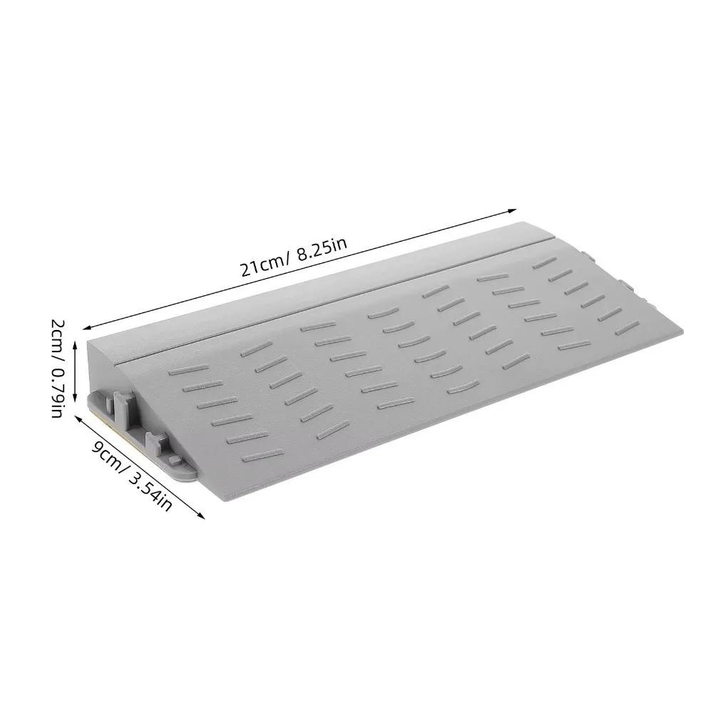 Portable Plastic Sweeping Robot Climbing Mat Durable Doorway Strip Threshold Ramp For Wheelchairs Car
