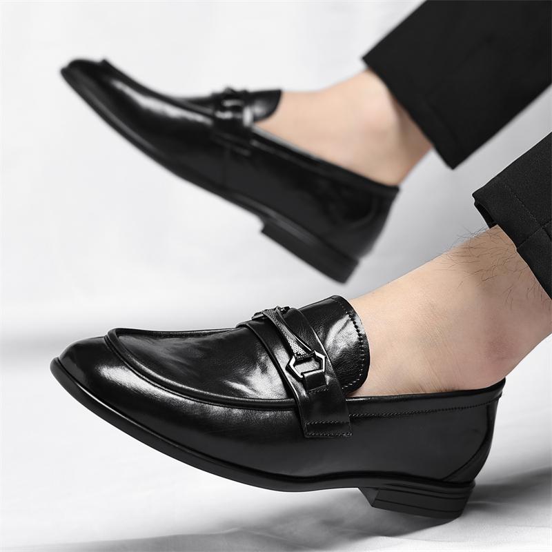 Fashion Male Outdoor Soft Sole Loafers Spring Autumn New Designer Leather Shoes for Men Fashion Casual Dress Shoes Classic Men's Flats