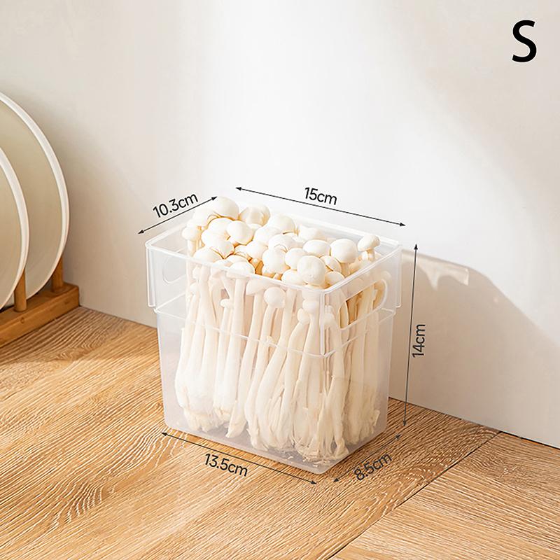 Egg Container Refrigerator Food Storage Box Fruit Vegetable Fresh-Keeping Box Fridge Side Door Container Drawers Rack Kitchen