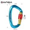 25KN Mountaineering Caving Rock Climbing Carabiner D Shaped Safety Master Screw Lock Buckle