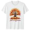 Fall Is My Favorite Autumn Tree Pumpkins Seasons Unisexs TShirt Unisexs Tee Graphic