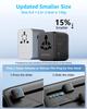 Decqle International Adapter Plug Outlet Converter with 3 2 Ports an Additional AC Simultaneous Worldwide Compatible with Countries Including the and