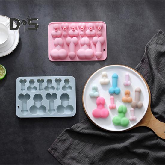 2 Sizes Shapes Cake Mould Heat resistant Creative 3D Soft Touch Silicone Mold