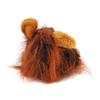 Cat Lion Headgear Decoration Cloth Cute Breathable Pet Lion Wig Lion Mane Costume for Pet Dark Brown