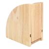 Solid Wood Coffee Filter Storage Rack Fan Shaped Coffee Filter Organizer  Household Countertop