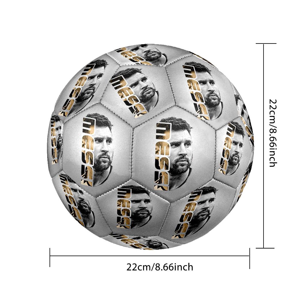 Messi Fans Size 5 Football Machinestitched Indooroutdoor Universal Football Ideal For Soccer Enthusiasts Distinctive Home Decor And Party Gift