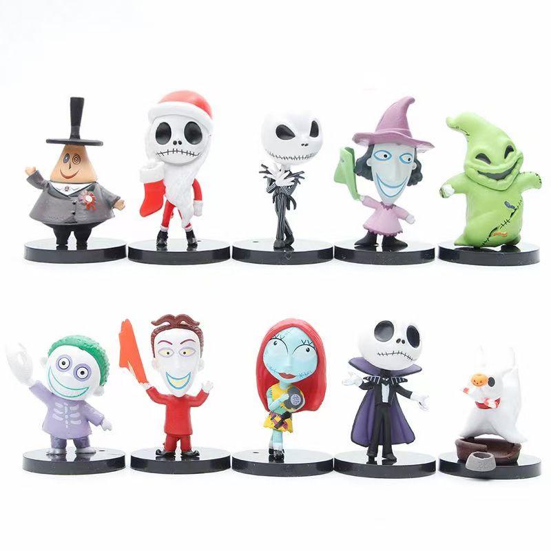 Delightful Jack Skellington Figure Set Featuring Nightmare Before Christmas Character Dolls For Kids And Collectors