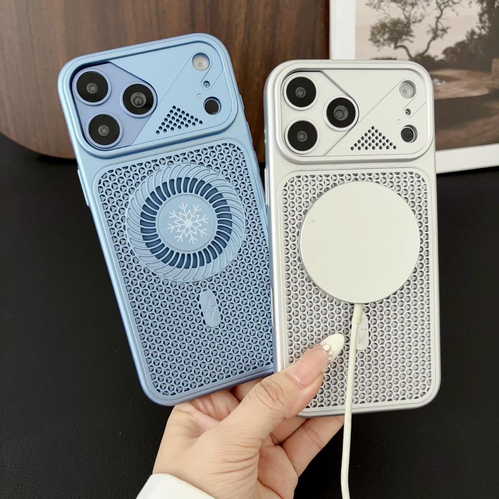 Applicable to iPhone11promax small cyclone heat dissipation net magnetic suction mobile phone case Apple 11 skin matte protective cover
