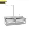 JINGZHOUSHIBANG Commercial Stainless Steel Mop Sink