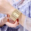 Full Diamond Square Watch Women Quartz Watch Noble Ladies Party Dress Watch Waterproof Watch Small Big Strap Montre Femmes