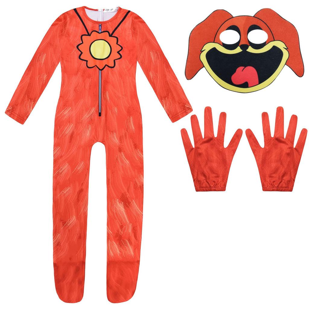 Smiling Critters Cosplay Kostuums Lachende KAT Nap Katnap Accion Jumpsuit Halloween Carnavalsfeest Verkleedpak Voor Kinderen Volwassenen