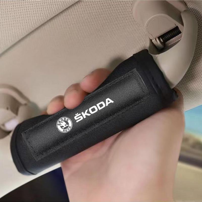 Husă de Protecție Mâner Interior Mașină Mănuși de Tragere Plafon Stilizare Auto Pentru Skoda Octavia Superb Rapid Kodiaq Karoq Fabia Kamiq Roomster Citigo
