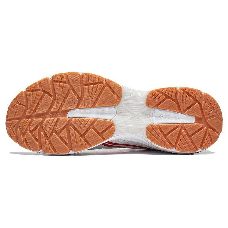 New LiNing Anti Slip Wear Resistant Low Top Running Shoes Women's White Red ARXT014-5