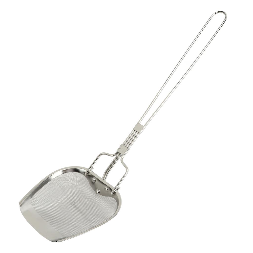 Fine Mesh Strainer 0.02in 304 Stainless Steel Firm Stable Handle Smoothing Skimmer Spoon for