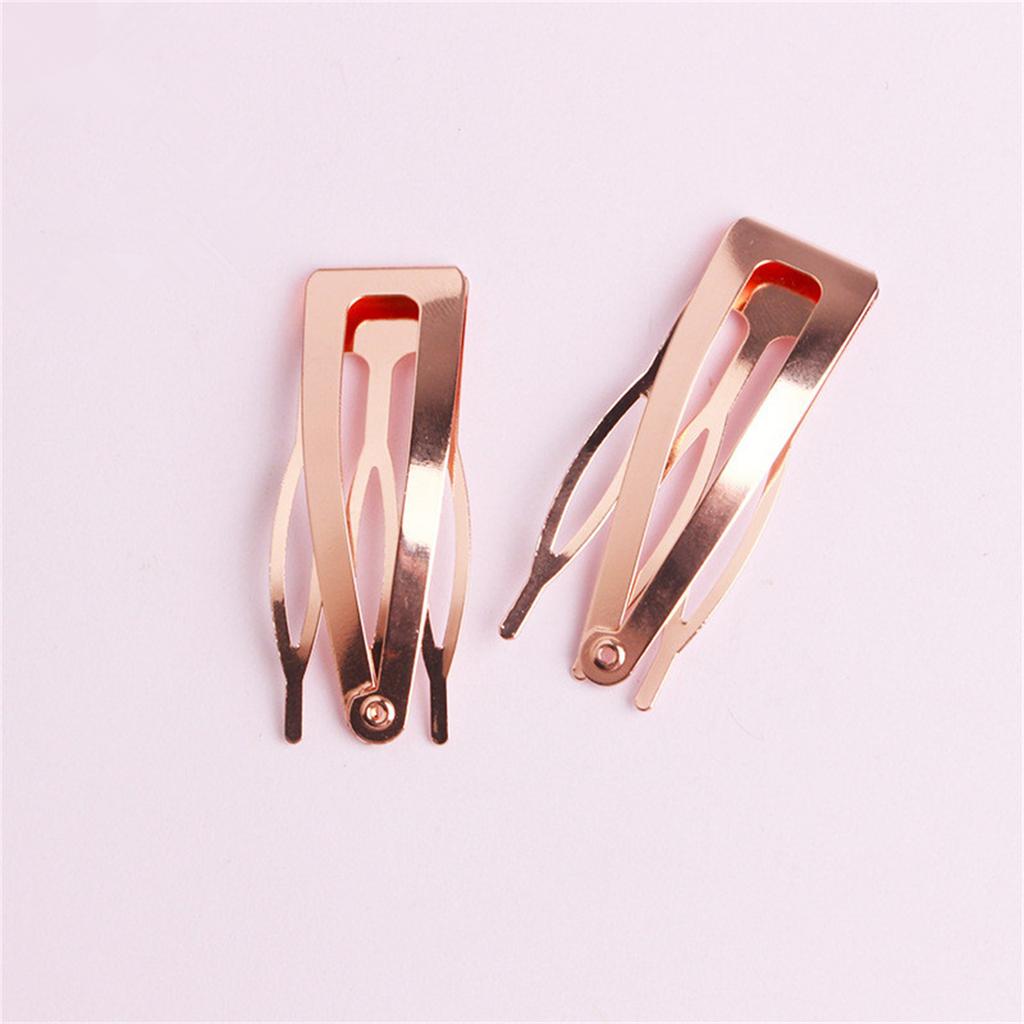 Double Grip Metal Hair Clip Snap Hair Barrettes for Women Fashionable and Sturdy Hair Shaping Accessories Side Pin