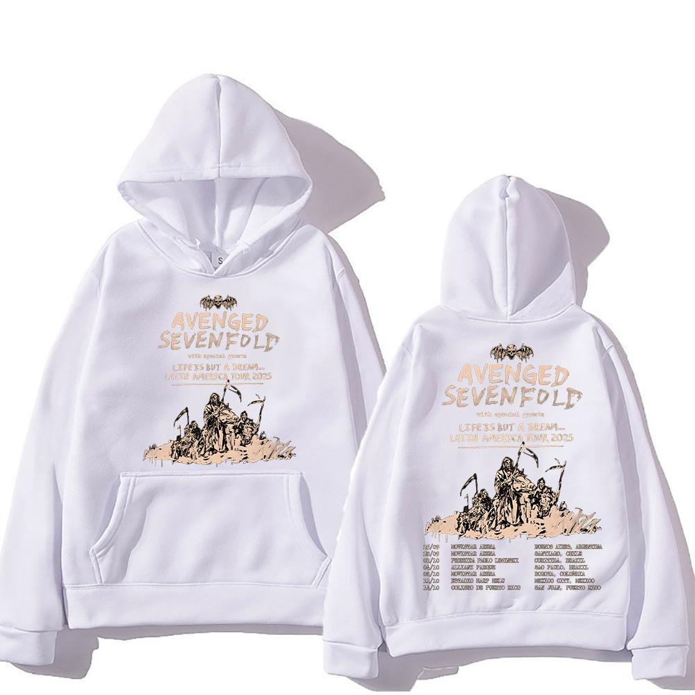 Avenged Sevenfold Hoodies Avenged Sevenfold Lateinamerika Tour Sweatshirts Neuartige Kleidung Damen Herren Lockerer Pullover