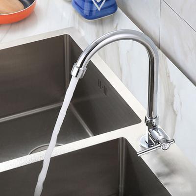 Kitchen Sink Faucet 360-Degree Rotatable Universal Easy To Install Single Hole Single Handle Cold Water Kitchen Faucet