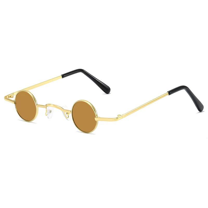 Retro ROC Small Round Prince Mirror Punk Mini Hip Hop Sunglasses