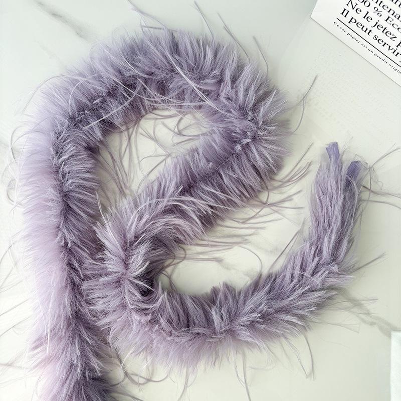 Colorful Imitation Turkey Marabou Feather Trim for Costumes & DIY Pajamas
