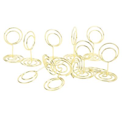20Pc Stable Picture Holder Gold/Rose Gold Table Number Holder Name Card Clip Wedding Party