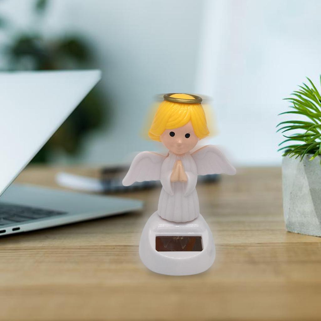 Angel Solar Car Decoration Solar Dancing Figures For Car Solar Powered Dancing Dolls Swinging Animated Bobble Dancer Car Decor