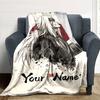 Naruto Character Customize Text Blanket Gift Customizable Blanket Soft Warm Cozy Perfect for Sofa Home Decor Couch Office Four Seasons Universal