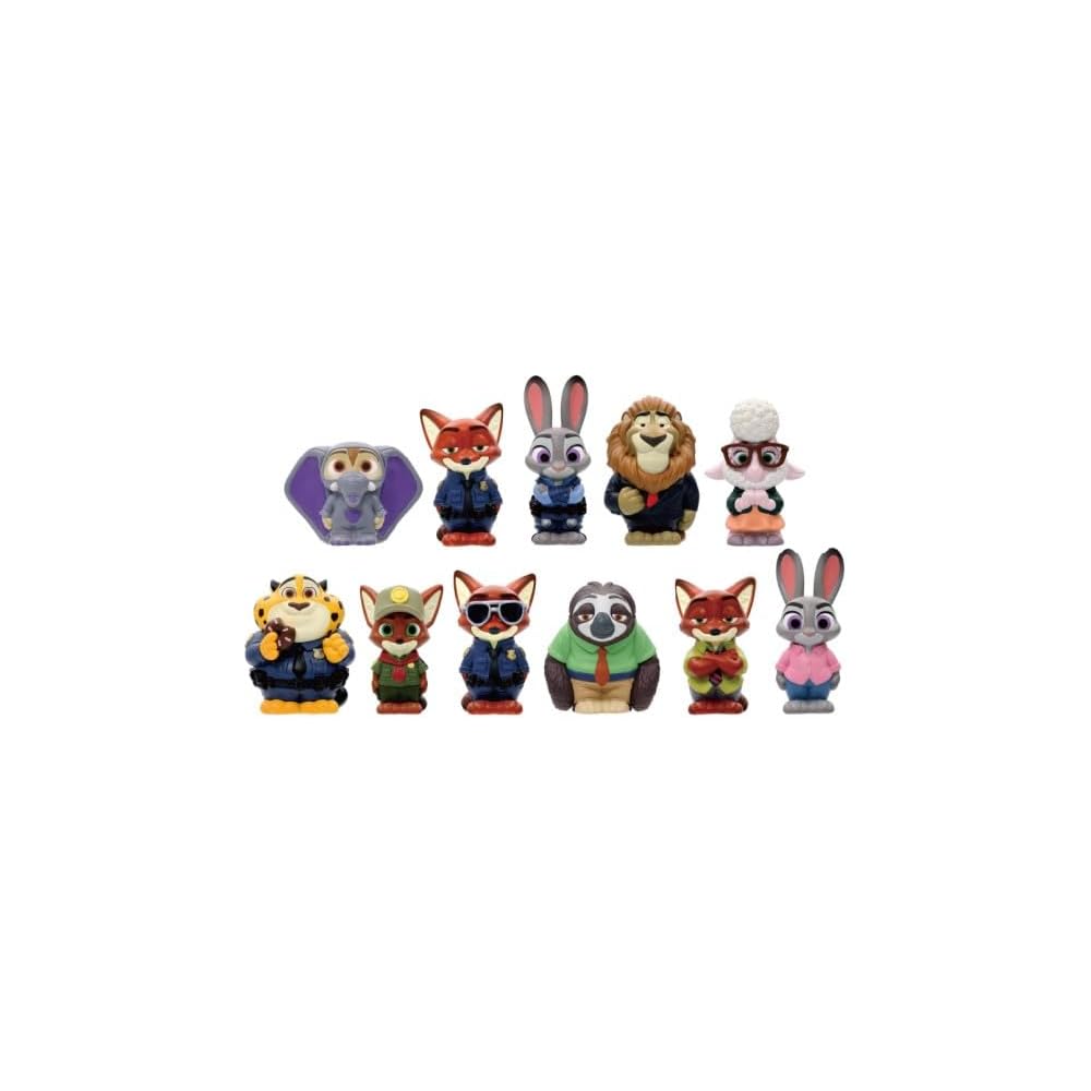 Ensky Zootopia Soft Vinyl Puppet Mascot 11-Piece Box Set