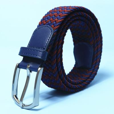 Cintura intrecciata elastica da uomo taglie forti Cintura casual con fibbia ad ardiglione Cintura elastica Cintura Cintura da uomo