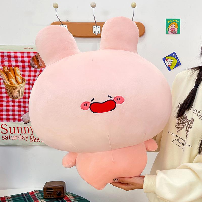304560Cm Cute Asamimi Super Soft Pink Rabbit Plush Toy Cute Stuffed Rabbit Doll Comfortable Plush Pillow Home Decor Gift