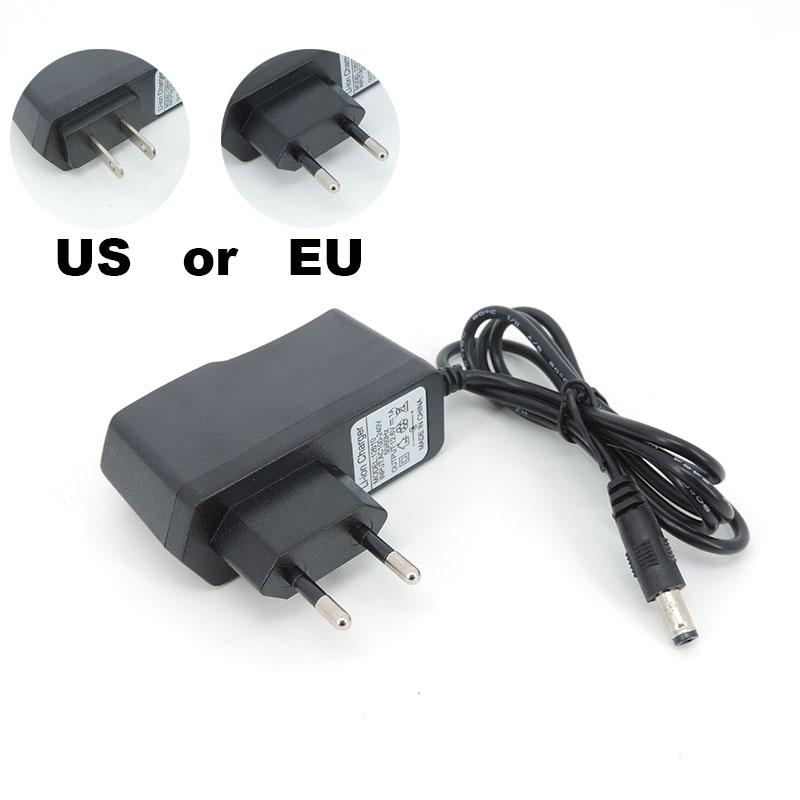 AC DC 12.6V 1A 2A charger 12 V Volt Power wall Adapter 5.5*2.5MM 12.6 V 2 A For 18650 lithium battery Pack EU US UK AU Plug W28 US