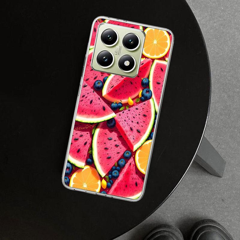 Watermelon Summer Fruit Phone Case Cover for Xiaomi Redmi Note 15 14 13 12 11 Pro Plus 14S 12S 11S 11T 11E 10S 10 Customized Fun