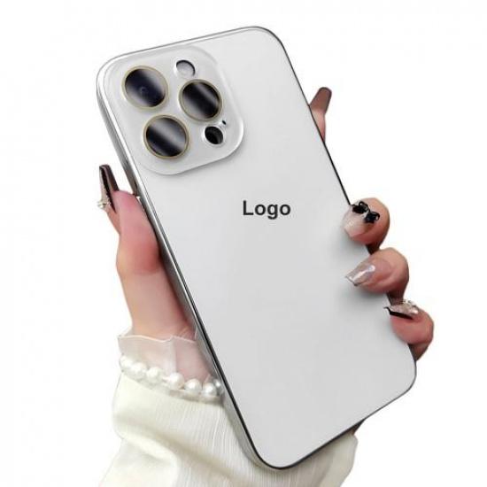 Für iPhone 17 Pro Max 16 15 14 13 12 Luxuriöse Galvanisierte Einfarbige Handyhülle Vollständige Abdeckung Linse Sturzsichere Premium Schutzhülle