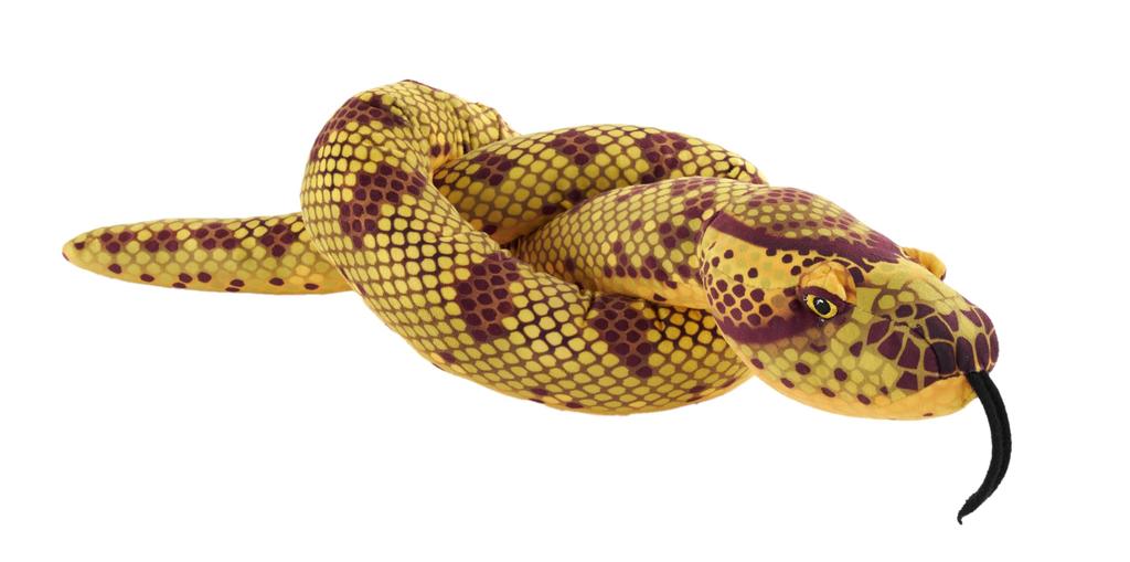 Wild Republic Snake Eco Anaconda Plush Toy, Soft to the Touch, Made from Recycled Materials, W8 x D136 x H8cm (28515)