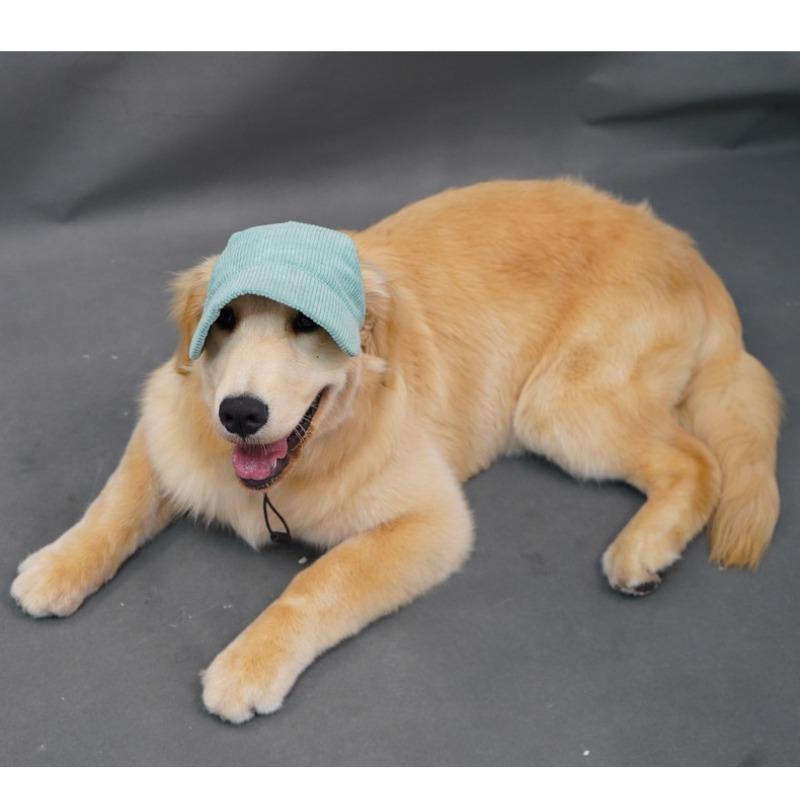 Cute Pet Baseball Cap Ear Hole Design Outdoor Sun Hat Dog Visor Cap for Golden Retriever Labrador Big Dogs Walking Travel Pet Accessories