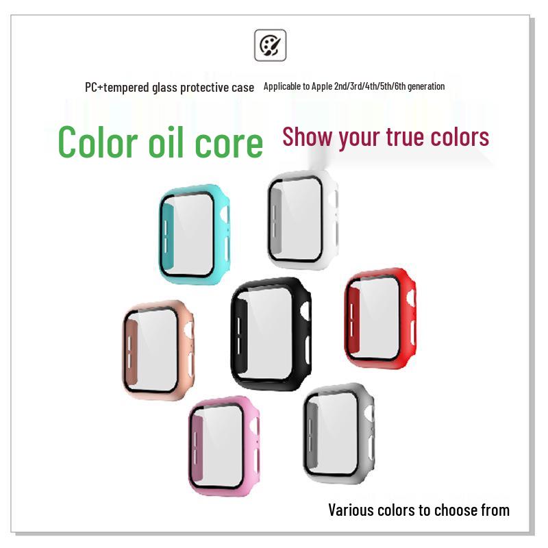 Apple Watch Protective Case & Tempered Film - Fits 45mm 10th Gen & 46mm Models
