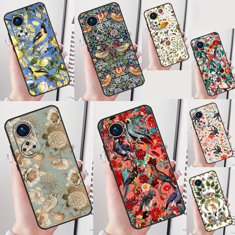 Garden Birds Case For Honor Magic 7 Lite 5 6 Pro Honor 200 50 70 90 Lite X8b X9a X8a X8 X9 X9c X9b Cover