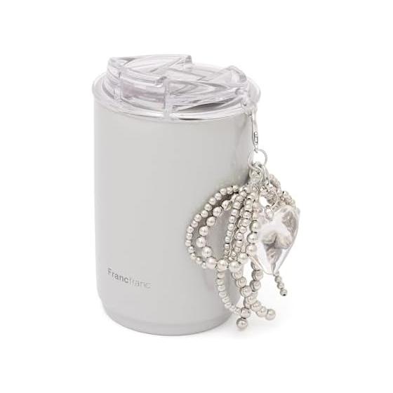 Francfranc Charm Stainless Steel Tumbler Gray 350ml with Lid