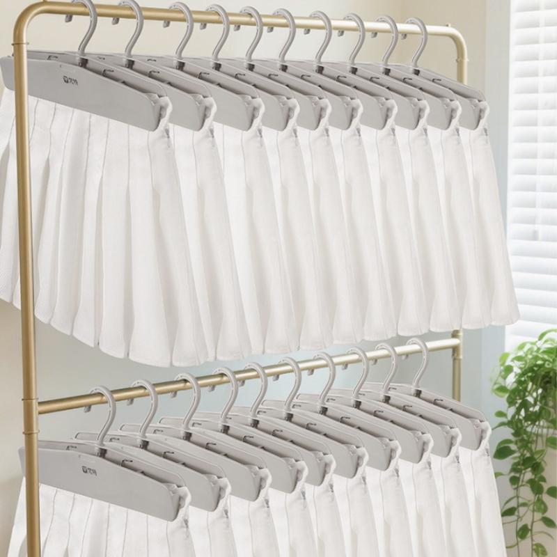 Long Skirt Non-Slip Pants Clip Storage Rack Pants Special Wrinkle-Free Pants Rack Jk Hanger Home Storage Artifact