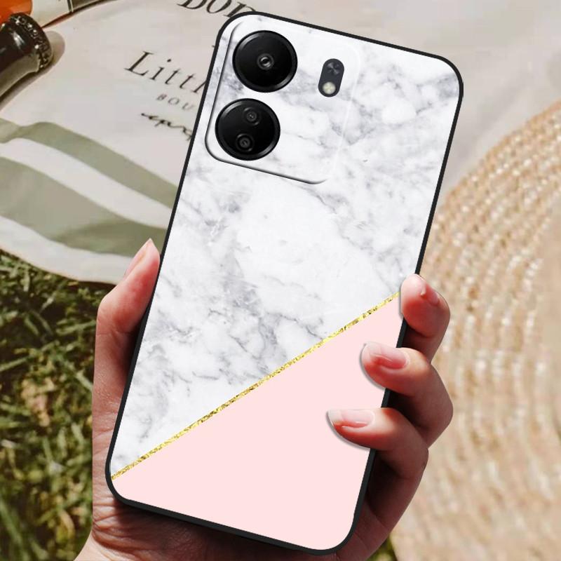 Für Xiaomi Poco C65 Hülle PocoC65 Luxus Bemaltes Telefon Silikon Rückseite Für Xiaomi Poco C65 Hüllen C 65 Schutzhülle Capas