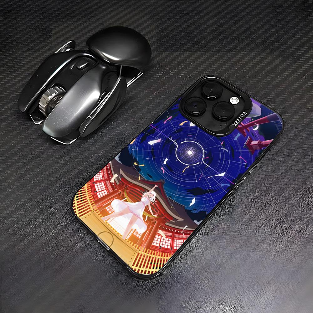 

M-Monogatari Series Phone Case For IPhone17 Air 16 15 14 Plus 13 12 11 Pro 7 8 XS Max XR Silver Black Bumper Case iPhone 16 Pro