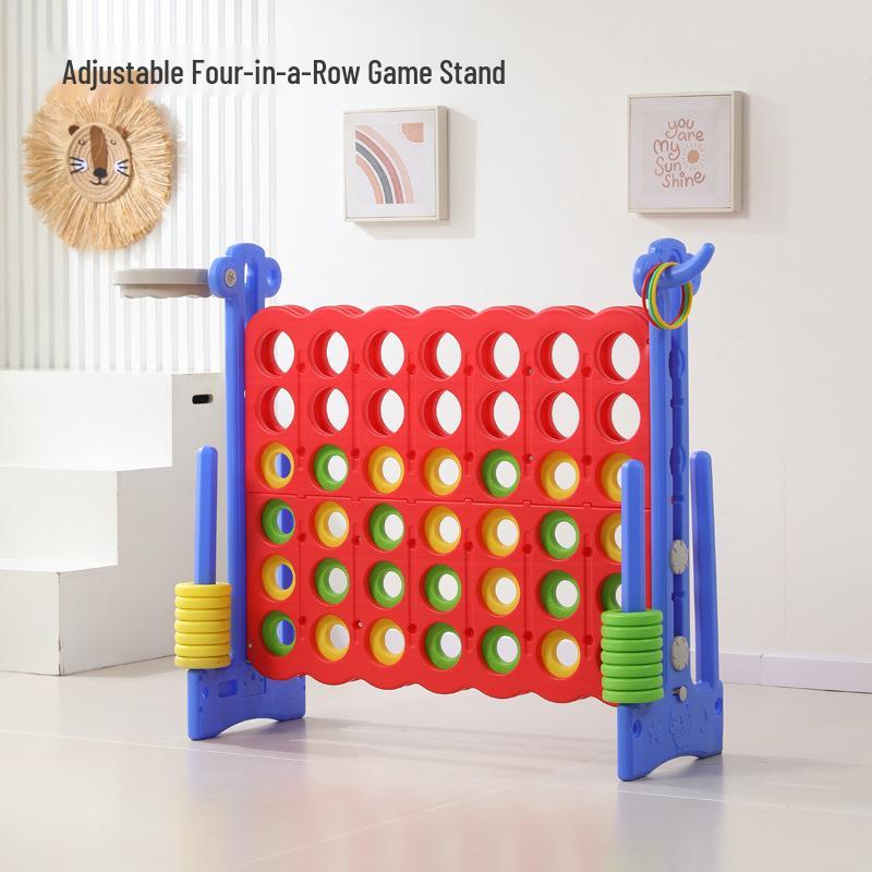 Adjustable 3D Five-in-a-Row Game for Kids - Educational Fun for Indoor & Outdoor Play