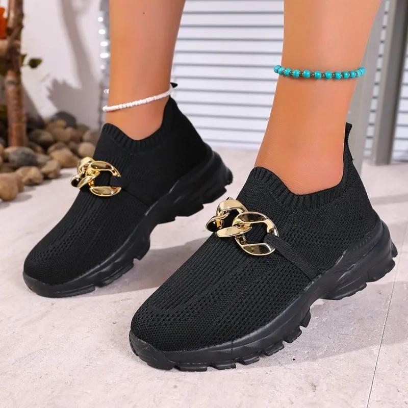 Fashion 2025 Women Sneakers Fashion Breathable Trainers Comfortable Sneakers Women Mesh Fabric Lace Up Shoes for Women Zapatos De Mujer