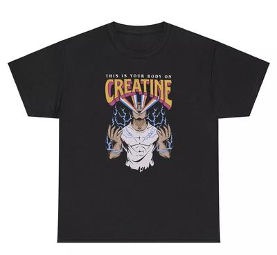 Das ist dein Körper auf Kreatin T-Shirt Lustig Sarkastisch Fitnessstudio Pump Cover Grafik T-Shirt